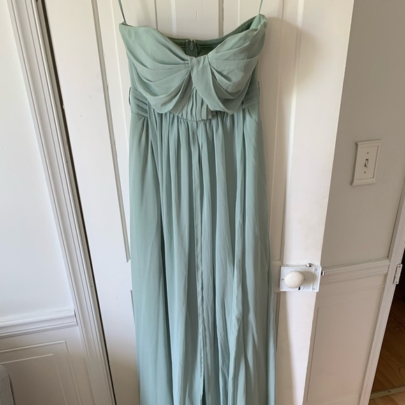 Bridesmaid’s dress. Birdy grey. Sage green color. Size small, fits like a 4. - Picture 8 of 10